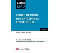 Cours de droit des entreprises en difficulté (2020-2021)