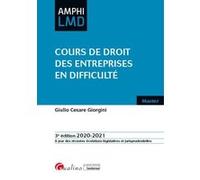 Cours de droit des entreprises en difficulté Giulio Cesare Giorgini (Auteur)
