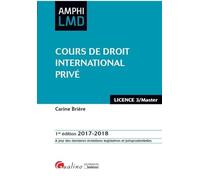 COURS DE DROIT INTERNATIONAL PRIVE