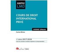 Cours de droit international prive Carine Brière (Auteur)