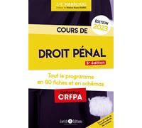 Cours de droit pénal 2023 Tout le programme en 80 fiches - Jean-Yves Marechal - Enrick B. Eds - broché - Scolaire / Universitaire