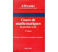 Cours de mathématiques, 1re année