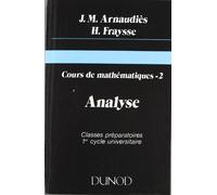 Cours de mathematiques, tome 2, Analyse