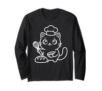 Cours de pâtisserie Baker Kawaii Cat Manche Longue