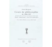 Cours de philosophie de 1886-1887 au lycée Blaise Pascal de Clermont-Ferrand - Henri Bergson - Arche Edizioni - broché - Essai