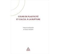 Cours de plasticité et calcul à la rupture
