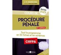 Cours de procédure pénale 2023 Jean-Yves Marechal (Auteur), Kami Haeri (Auteur)