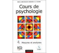 Cours de psychologie, tome 4, Mesures et analyses