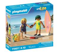 Cours de surf à plage, 2 personnages