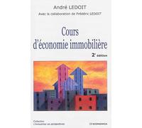 Cours d'économie immobiliere, 2e ed.