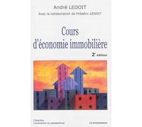 Cours d'economie immobiliere, 2e ed.