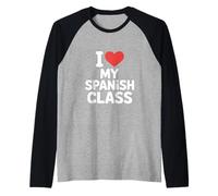 Cours d'espagnol drôle Disant J'aime Mes élèves Manche Raglan