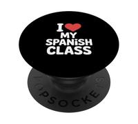 Cours d'espagnol drôle Disant J'aime Mes élèves PopSockets PopGrip Adhésif