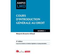 Cours d'introduction générale au droit À jour des dernières évolutions législatives et jurisprudentielles - Marjorie Brusorio-Aillaud - Gualino Eds - broché - Etude