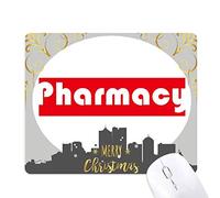 - cours et pharmacie la nuit de noël, tapis de souris en caoutchouc