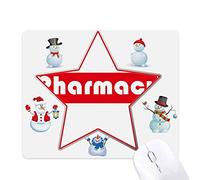 - cours et pharmacie le bonhomme de neige étoile tapis de souris