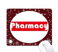- cours et pharmacie tapis de souris en hiver flocon de neige