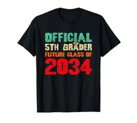 Cours Officiel de 5e année Future Class of 2034 First Day School T-Shirt