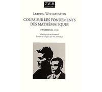 Cours sur fondements des mathematiques - Ludwig Wittgenstein - TER - broché - Livre