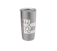 Course à vélo de natation TRI More & EAT - Triathlon d'endurance Gobelet isotherme en acier inoxydable double paroi