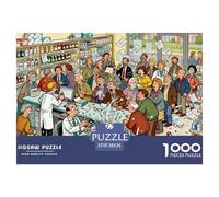 Course au comptoir de la Pharmacie Puzzle en Bois Imperméable DIY Puzzles De 1000 Pièces pour Adultes Cadeaux Défi Et Casse-tête Jeux Éducatifs