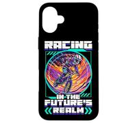 Course dans Le Royaume du Futur BMX Racing Coque pour iPhone 16 Plus