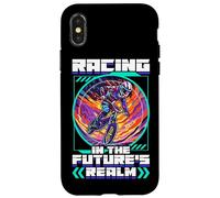 Course dans Le Royaume du Futur BMX Racing Coque pour iPhone X/XS