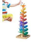 Course De Billes | Tour Arc-en-en Bois de tri,Circuit De Construction Enfant Arbre Musical,pour Garçons Filles École Domicile Crèche Voyage Anniversaire