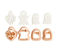Course De Biscuits Fantômes - Moule, Tampon Pâte | Creative Fondant Press For Baking, Funny Ghost Shape Pastry Cutter, Mignon Ensemble D'outils Cuisine, Coupeur Effrayant Pour Les Collations F
