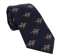 Course de chevaux de la marine Cravate de soie de Michelsons of London
