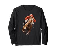 Course de Chevaux et Cavaliers (Chemise Rouge) Manche Longue