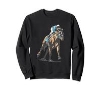 Course de Chevaux Jockey Action Equestre Pur-Sang Sport Sweatshirt