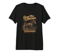Course de Chevaux - Prix d'Amérique Vintage T-Shirt Haut de Gamme