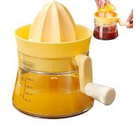 Course de citron portable, manuel de 500 ml serre jus avec échelle et bouffée coulée facile, compresses d'agrumes portables, presse-agrumes citron pour cuisine à domicile