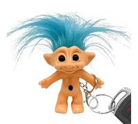 Course De Couverture Troll Doll - Anneau De Clé Anti-perd Vintage, Figurine De Cheveux De Couleur Folle | Adorable Keys Rings Accessoire, Mignon Charme Pour Les Femmes Girls Gift 10cm Fun Collectable