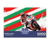 Course de Moto Puzzle en Bois Imperméable Puzzles De 1000 Pièces pour Adultes Coloré Jeux Éducatifs