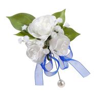 Course De Poignet De Soie À Double Couche Corsudo Simulation De Mariage Corsage Fleurs Pour Les Demoiselles Accessoires De Danse Retour À La Maison Fleurs Artificielles, Cornate, Taille Unique
