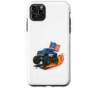 Course de Pompiers Patriotique Monster Truck Coque pour iPhone 11 Pro Max