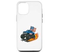 Course de Pompiers Patriotique Monster Truck Coque pour iPhone 12/12 Pro