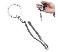 Course de trousseau de dentiste drôle - Toard de dents de miroir bouche, perceuse dentaire créative et pendentif de pince | Cadeau d'assistant de dentiste pour hommes, femmes, appréciation hygiéniste,