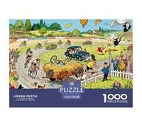 Course de vélo Rural Fou Puzzle en Bois Imperméable Puzzles De 1000 Pièces pour Adultes Défi Et Casse-tête Jeux De Stimulants
