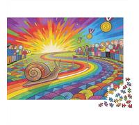 Course d'escargot Derby Folie Puzzle en Bois Imperméable Puzzles De 1000 Pièces pour Adultes Cadeaux Amusant Jeux Éducatifs