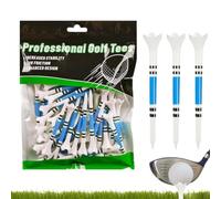 Course Golf Tee - Tees de golf ABS pour la conduite - Réduit la friction - Structure à dents - Équipement de sport pour hybrides bois fers à repasser pratiques quotidiennes