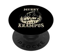 Course Krampus | Mauvais Père Noël | Perchten Bartl Krampus PopSockets PopGrip Adhésif