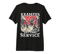 Course Krampus | Mauvais Père Noël | Perchten Bartl Krampus T-Shirt Haut de Gamme