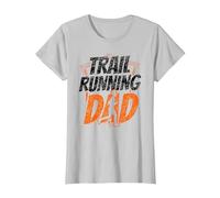 Course sur Sentier Dad Run Trails Runner Father Daddy Papa T-Shirt, Femme, Argent, 3XL