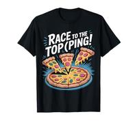 Course vers Le Sommet (ping)! Design de Pelle à Pizza T-Shirt