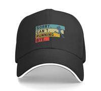 Course Vintage - Désolé, Je ne Peux Pas Faire de Bye Sport Casquette de Baseball Bonnet de Soleil Chapeaux de Plage Fun Chapeaux de Papa Garçon Enfant Femmes