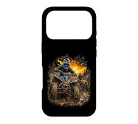 Courses extrêmes de VTT dans la Boue au Coucher du Soleil Coque pour iPhone 17 Pro