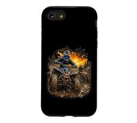 Courses extrêmes de VTT dans la Boue au Coucher du Soleil Coque pour iPhone SE (2020) / 7/8